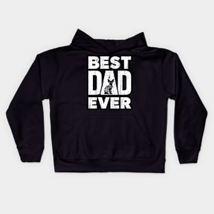 Best Dad Ever Father's Day Devon Rex Cat  Owner Kids Hoodie